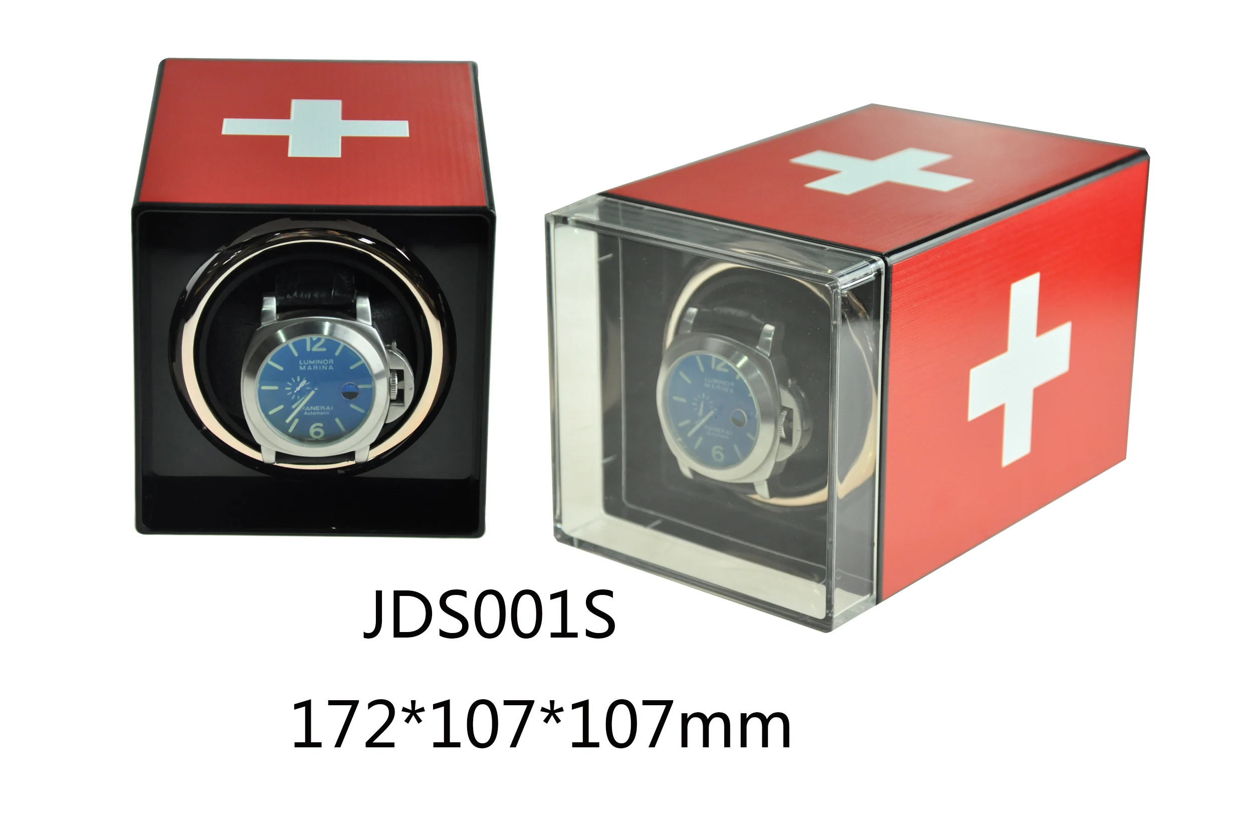 

National flag USB Power Supply Mechanical Watch Winding Box Case Motor Shaker Mini Watch Winder Holder Display Jewelry Storage