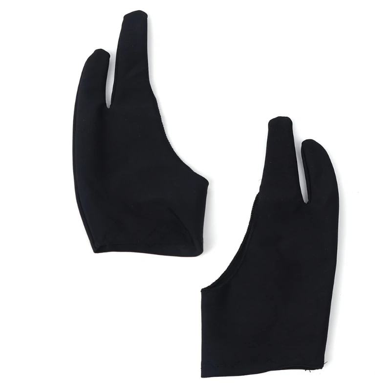 

Painting Glove Left Right Hand Men Women 2 Finger Free Size Drawing Draft Artist E7CA