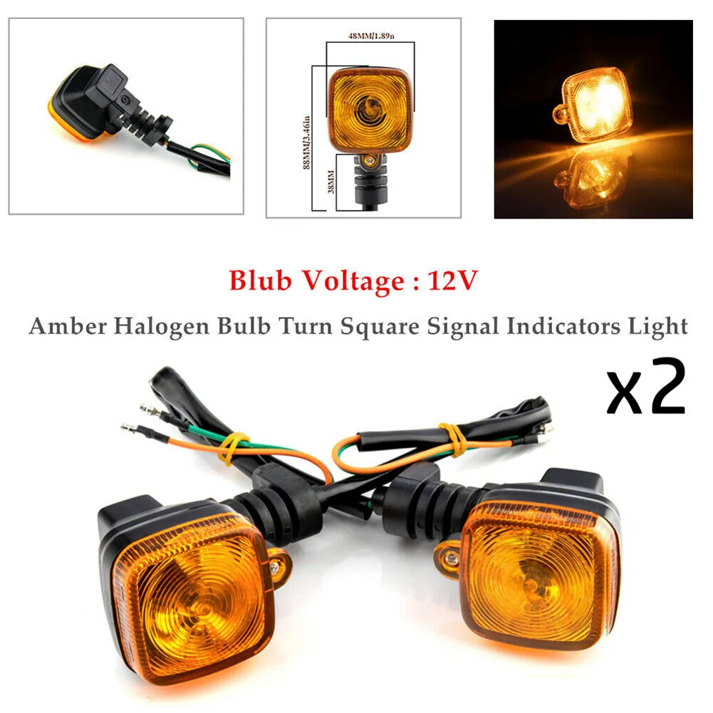 

12V Turn Signal Lights 2PCS/KIT Accessories Amber Motorcycle Replacement
