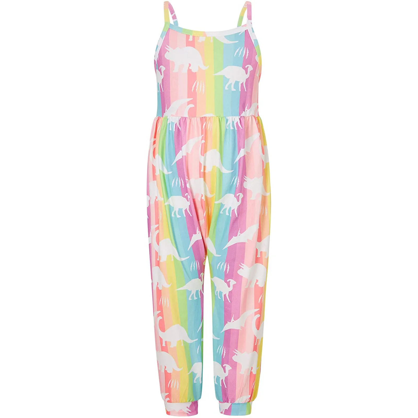 Детский комбинезон От 1 до 6 лет мультяшная Одежда для девочек цельная одежда