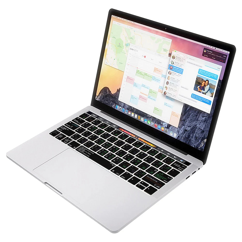 HRH VIM VI ярлыки Hotkey силиконовый чехол для клавиатуры защита кожи Macbook Pro 13 &quotA1706 A2159