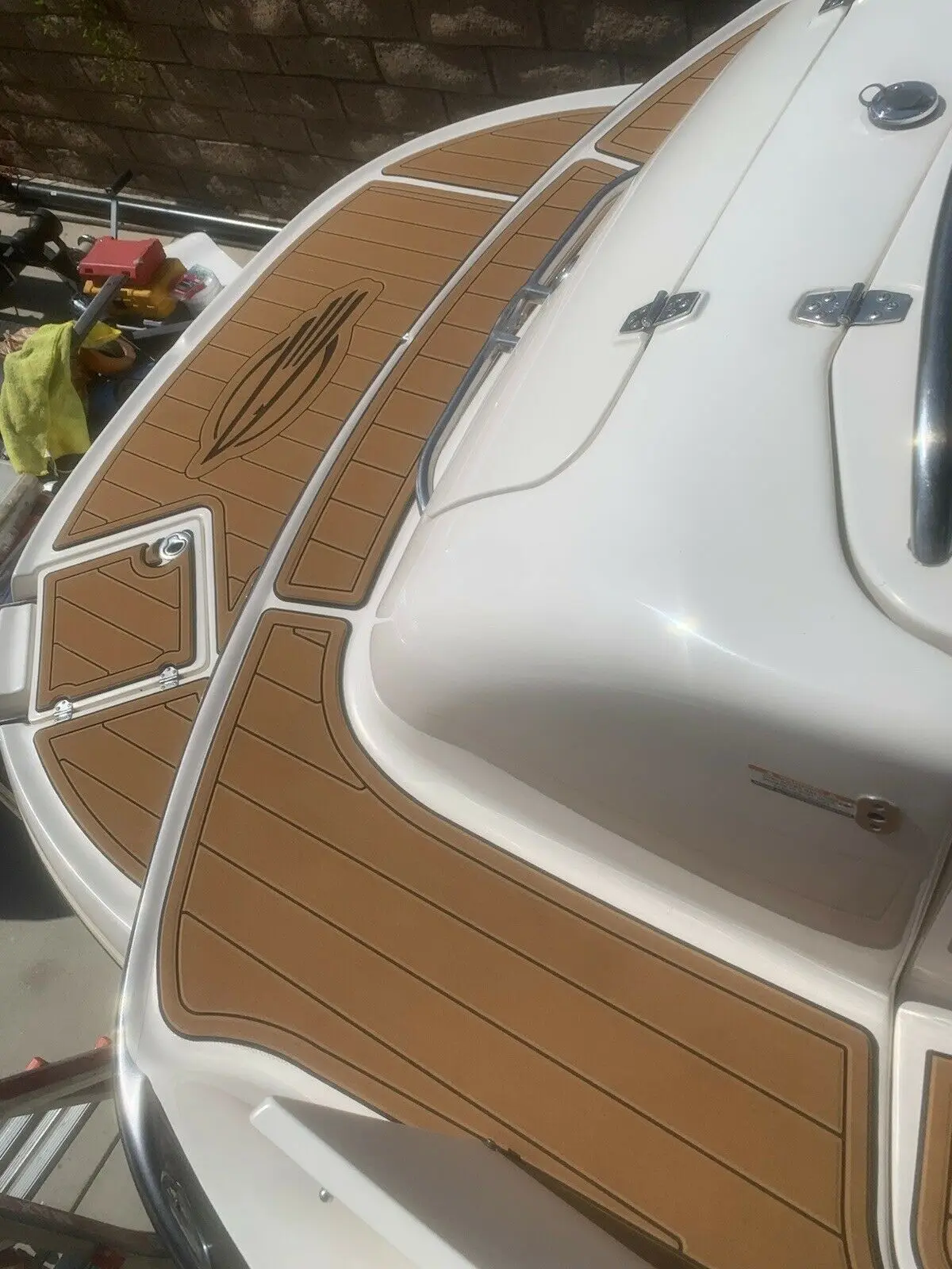 2000-2002 Chaparral 196 SSI Swim Platform Boat EVA Faux Foam Teak Deck Floor Pad |