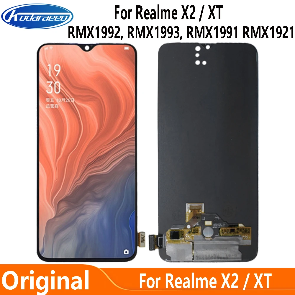 

Supor Amoled For Oppo Realme X2 RMX1992 RMX1993 RMX1991 LCD Display Screen Touch Digitizer for Oppo Realme XT RMX1921 LCD Glass