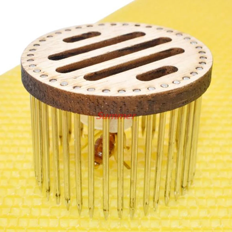 

Practical 2pcs Beekeeping Needle Type Bee Cage Steel bee Catching Catcher Tools 50*37mm