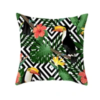 2020 tropic tree green cushion cover polyester cotton throw pillow cover decorative pillows flower cushion cover for sofa car