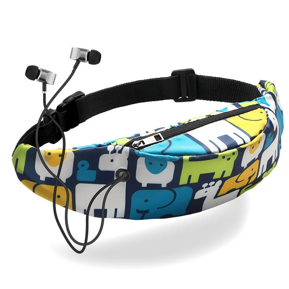 

Fashion 3D Colorful Print Waist bag Men Women Fanny Packs Hip Belt Bags Money Travelling Mountaineering Mobile Phone Bag T012