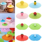 Nw пищевой силиконовый чехол для чашки, милый многоразовый Пыленепроницаемый Чехол на присоске, герметичные крышки для чая, кофе, уплотнительная крышка, аксессуары для чашки