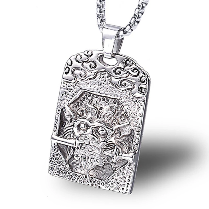 

Ювелирные изделия RIR в ретро стиле из нержавеющей стали уникальный дизайн бирка дракона кулон с цепочкой винтажное ожерелье мужские личные ...