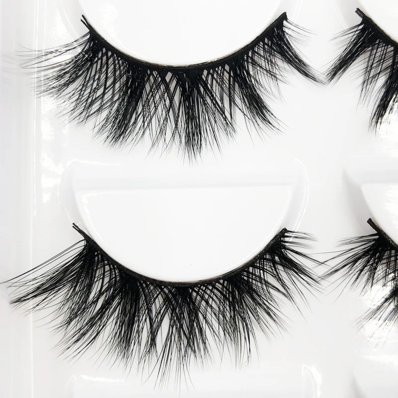 Flash Girl 3D норковые натуральные стройные ресницы 5 пар цветные для макияжа на заказ