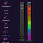 1 шт., светодиодная лампа RGB с голосовым управлением и управлением звуком