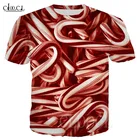 Рождественский подарок забавная футболка свитшоты конфетного цвета трость 3D печать для мужчинженщин Харадзюку футболка Рождественская мода Футболка Пуловер