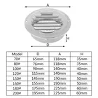 Решетка Вентиляционная круглая из нержавеющей стали, 1 шт.