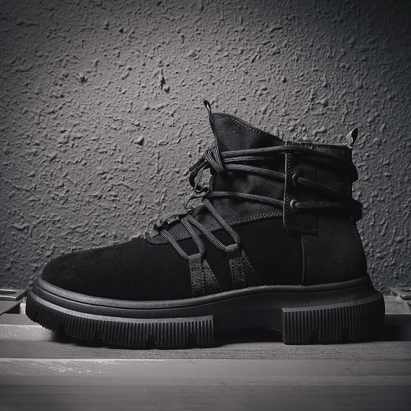 Осень-зима мужские Ботинки Martin в стиле ретро для мужчин Zapatos Erkek Bot повседневная