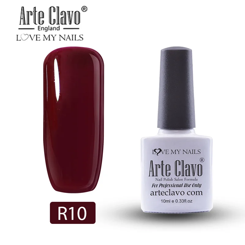 R10 Arte Clavo 10 мл Гель-лак для ногтей Гель-лак краска Lasting Hybrid Nails художественный Гель-лак для ногтей для маникюра Гель-лак праймер верхнее покрытие - Цвет: R10