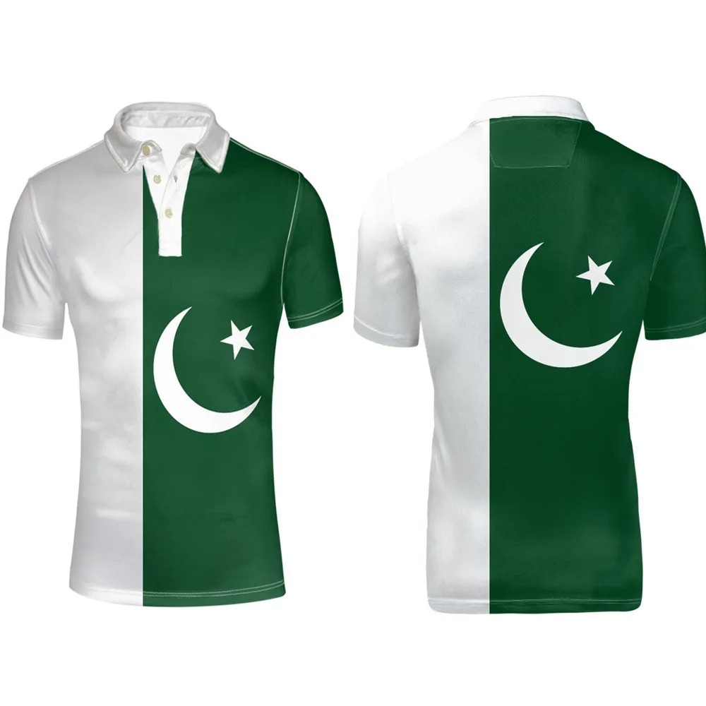 Пакистанская Молодежная рубашка поло с бесплатным именем и номером нация флаг