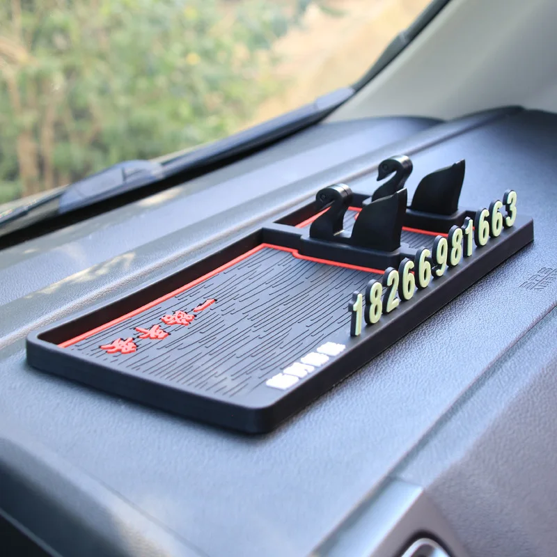 Автомобильный мобильный телефон автомобильный нескользящий коврик панель