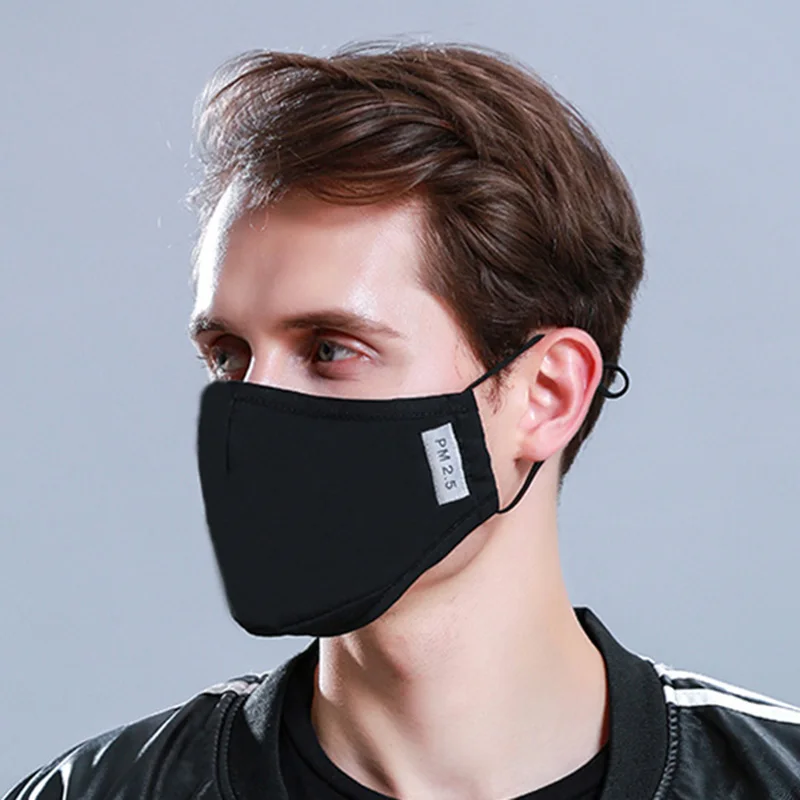 Хлопковая дышащая маска для рта PM2.5 Пыленепроницаемая защита от тумана фильтр с