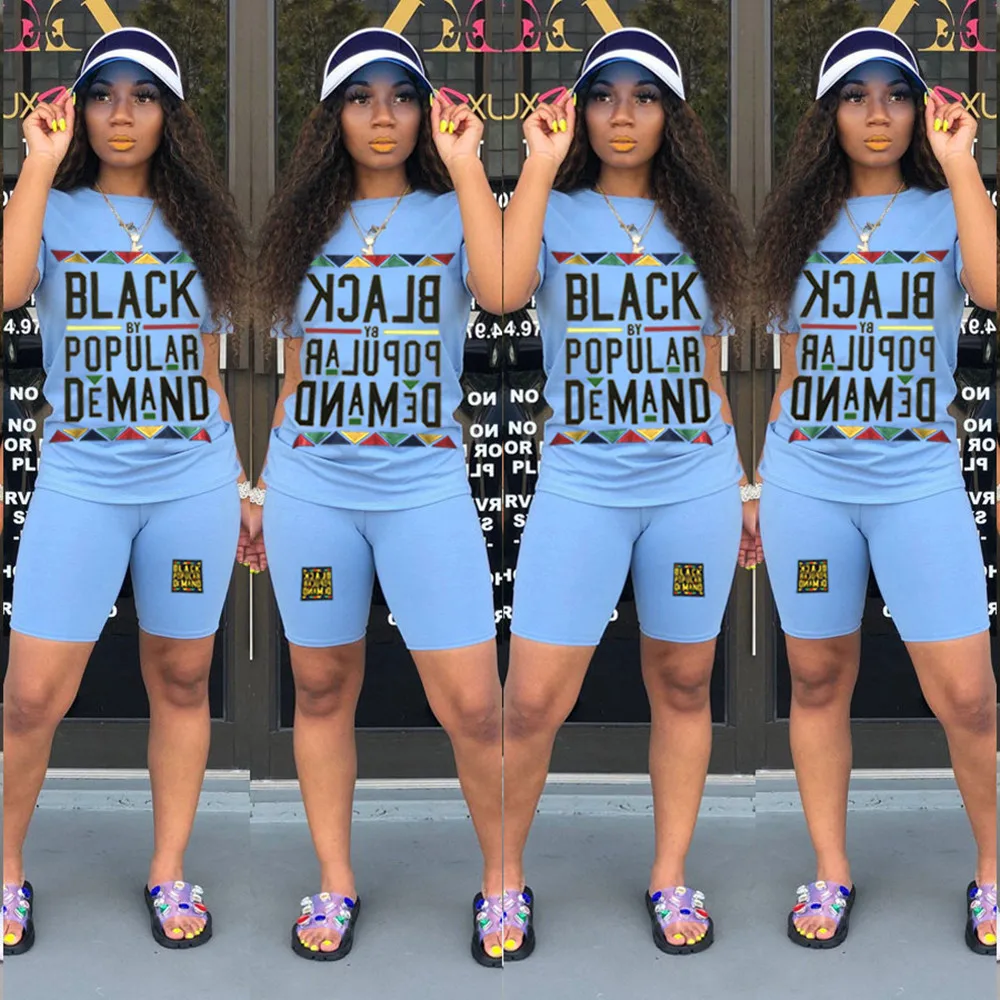 2019 Summer Women Letter Print Streetwear 2 Piece Set Tracksuit Jogging Femme Outfits Clothing Neon Green Yellow |