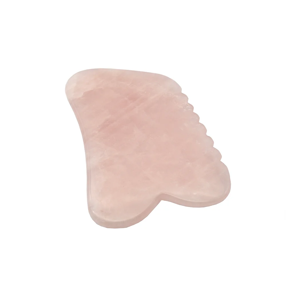 Хит продаж розовый кварц порошок кристалл гуашь скребок гуаша для лица с