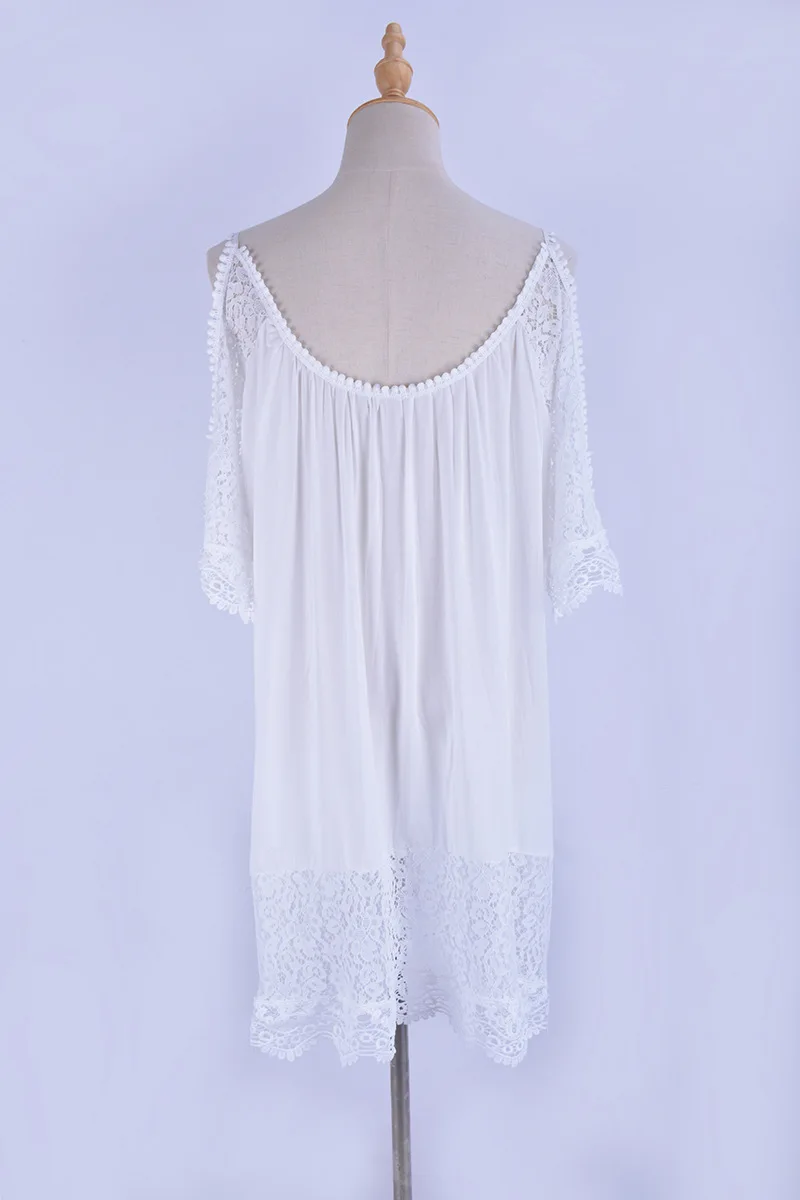 Бикини пляжная одежда накидка кружевной вязаный купальник Пляжное платье