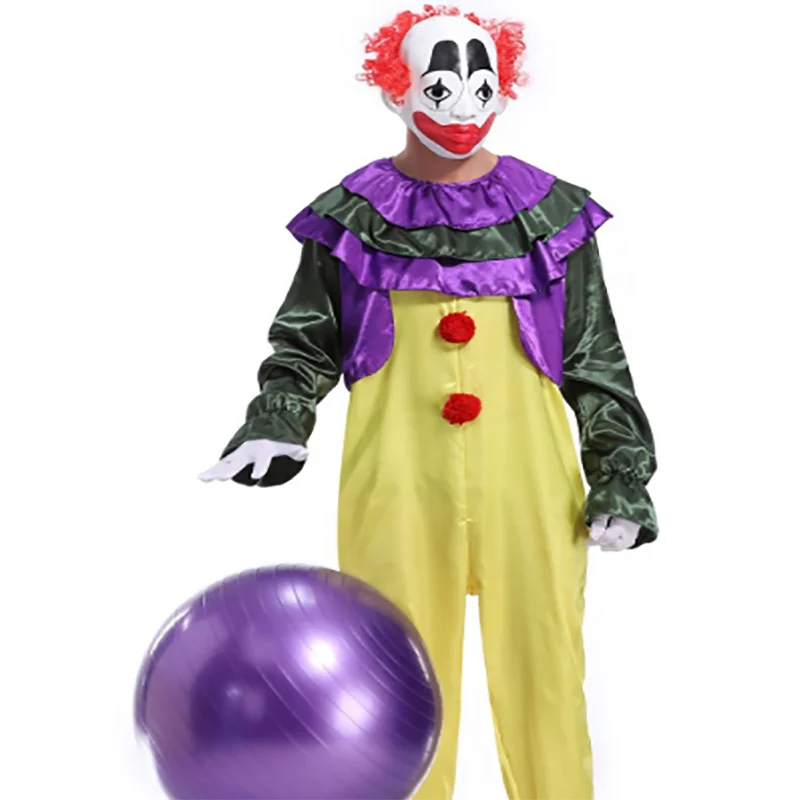Новинка 2019 мужской костюм для косплея на Хэллоуин клоуна цирковой маг Забавный
