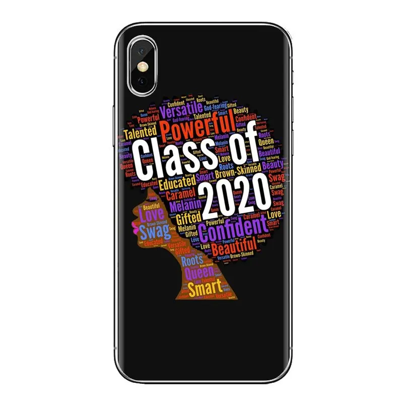 Чехол для iPhone XS Max XR X 4 4s 5 5S 5C SE 6 6S 7 8 Plus samsung Galaxy J1 J3 J5 J7 A3 A5 Afro Black Girl Magic Melanin Poppin |