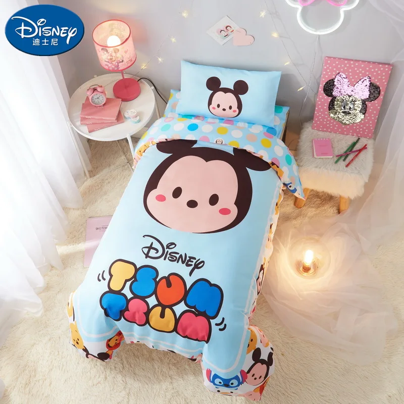 Disney Minnie mouse детские наборы постельных принадлежностей мягкая хлопковая кроватка