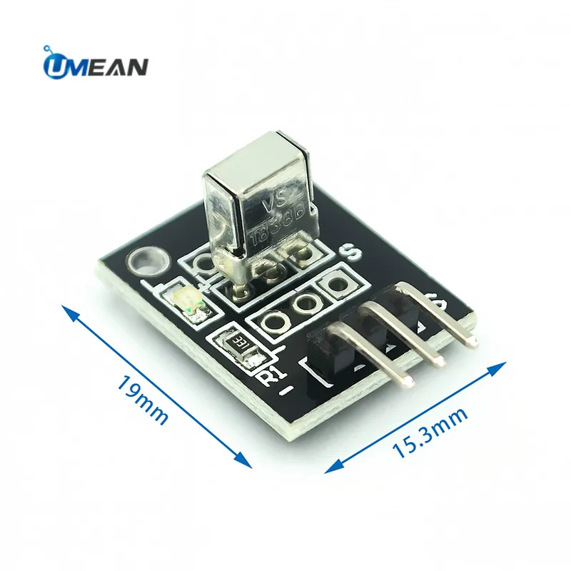 100pcs KY-022 Universal IR Infrared Remote Control Receiver Module VS1838B Receiving Sensor For DIY Arduino Starter Kit |