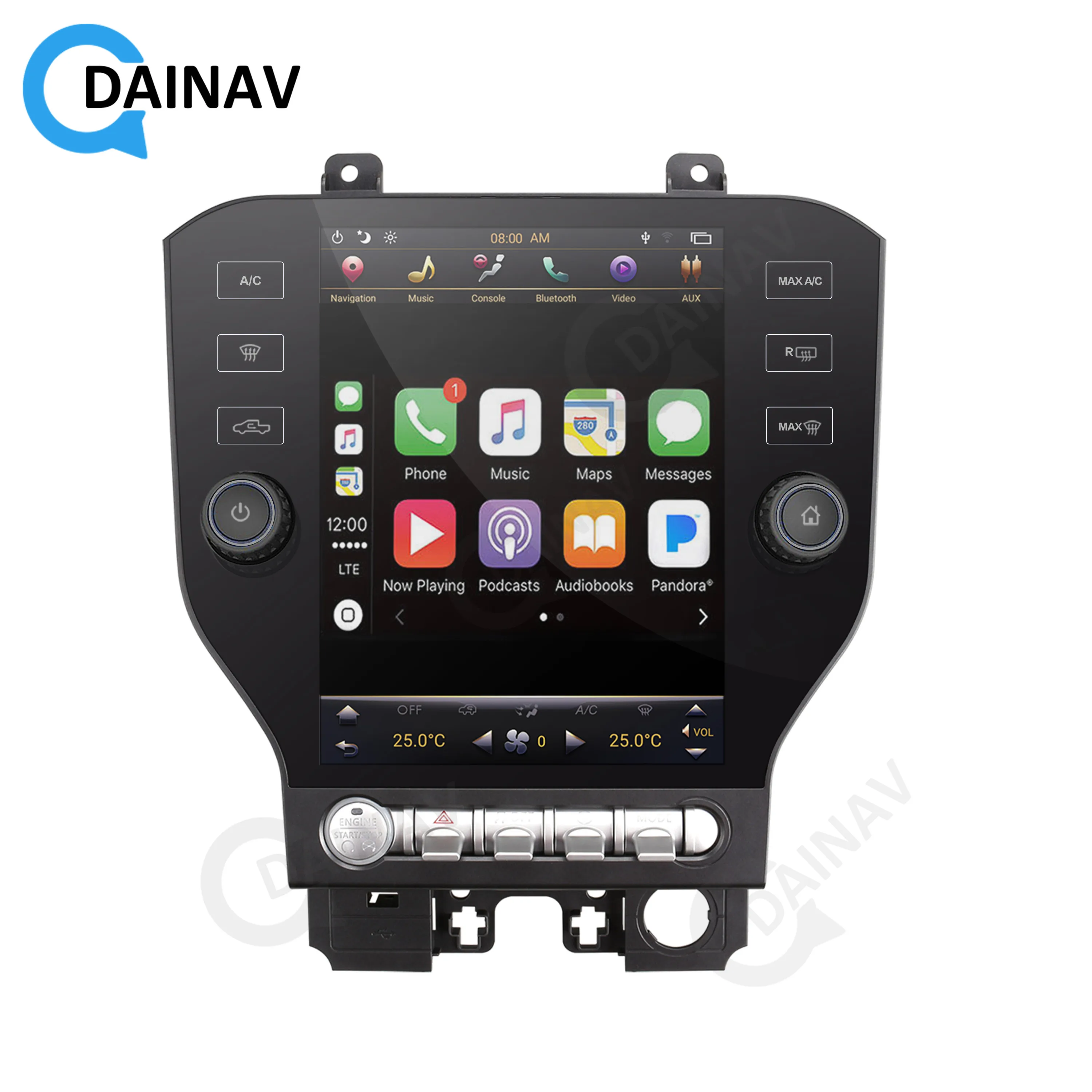 Вертикальный экран Android автомобильное радио GPS навигация для Ford Mustang 2015 2019 Tesla