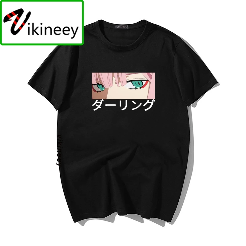 Футболка Darling in the franxx с принтом аниме Harajuku Zero TWO красивая футболка для девушек