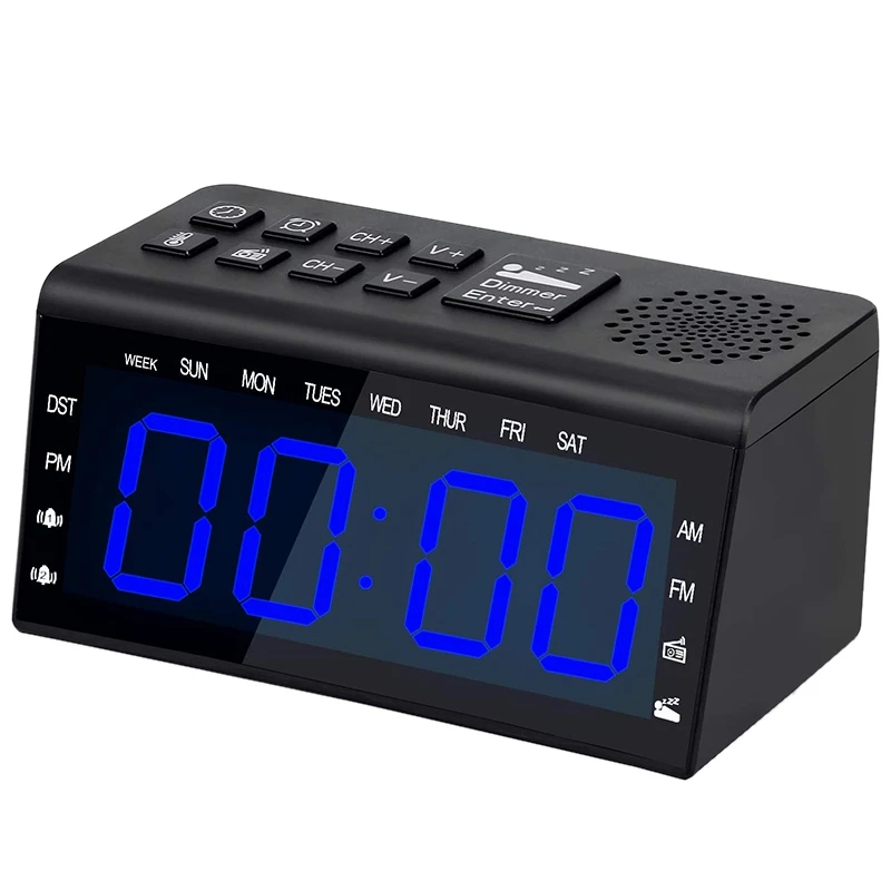 Alarm Clock for Heavy Sleepers Radio with FM AM USB Charger Bedrooms Slee | Дом и сад