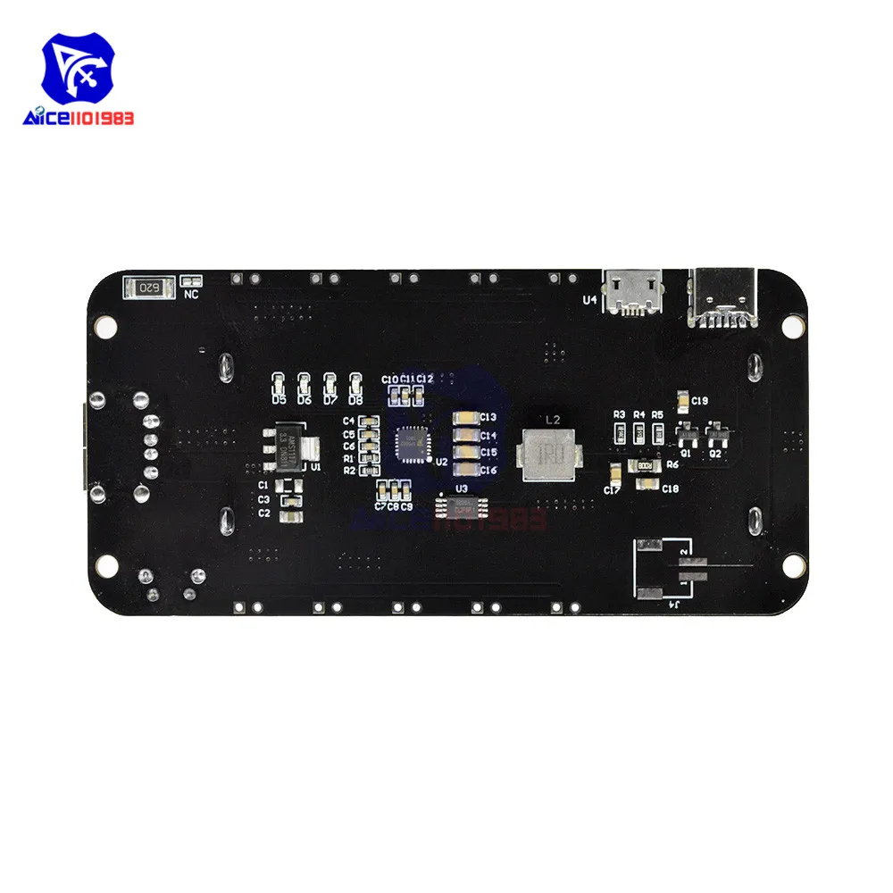 Diymore ESP8266 ESP32 2*18650 литиевая Защита аккумулятора V8 5V 2.2A Мощность банк Батарея зарядный Модуль микро Тип usb-C для Arduino