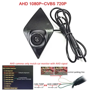 Автомобильная камера 1920*1080P AHD 180deg fieheye HD, с логотипом Переднего Вида, для Renault Koleos, KADJAR 2013-2016, 2017