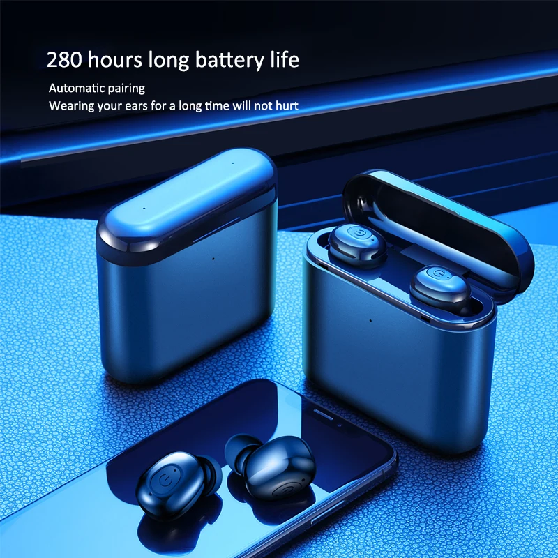 Bluetooth 5,0, наушники 5D, стерео беспроводные наушники, спортивные, водонепроницаемые, свободные руки, наушники, гарнитура с 1200 мАч, внешний аккумулятор