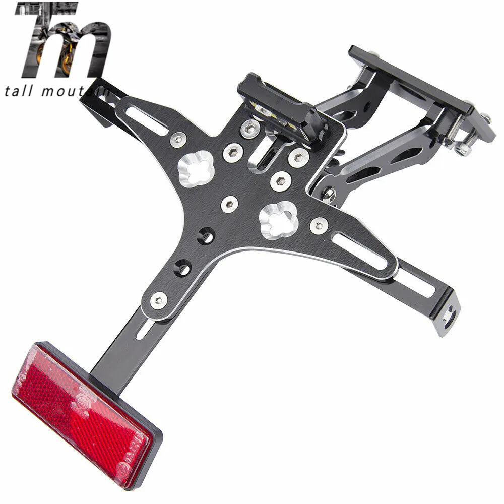 

For Yamaha YZF R6 YZF-R6 1998 1999 2000 2001 2002 Motorcycle License Plate Holder Light Fender Eliminator Bracket Mount Aluminum