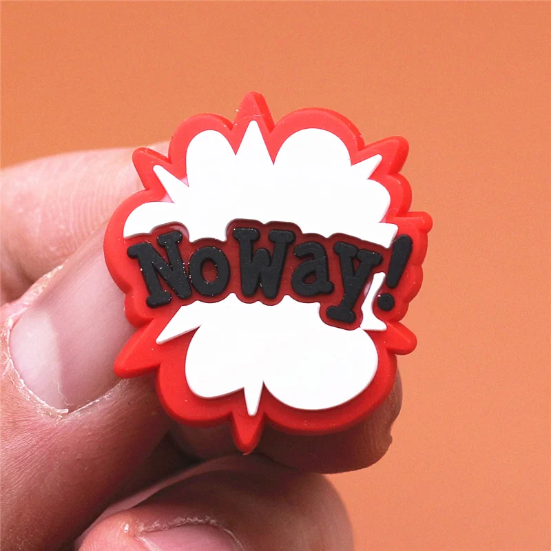 1pcs Crock Charms Accessories Custom Cartoon PVC Shoe Croc Buttons Sandals Charm Decoration Smile Noice Be Happy Free Shipping