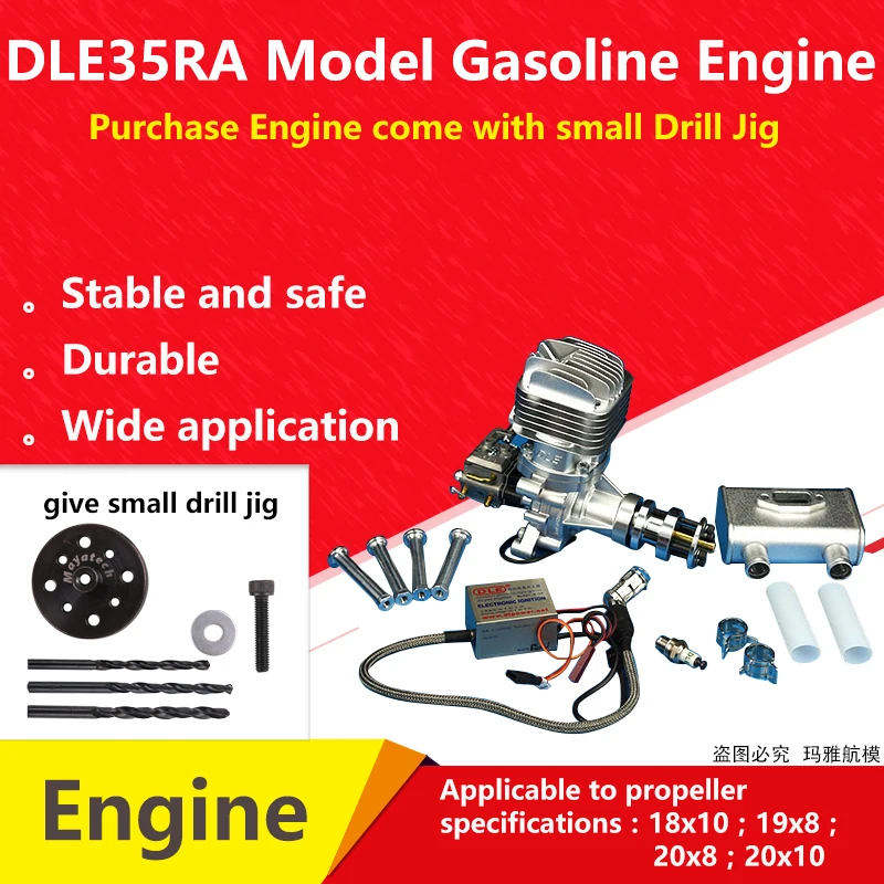 DLE 35RA газ Бензин/Бензин 35cc двигатель для RC модель самолета запчасти DLE35RA два штриха один цилиндр задний выхлоп