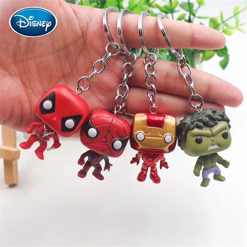 Disney 4 шт. игрушки куклы 5 см Мстители Железный человек Человек паук кукла hand made