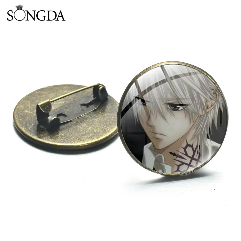 В виде милого героя Аниме Code Geass Круглый купол стеклянный броши на булавке в