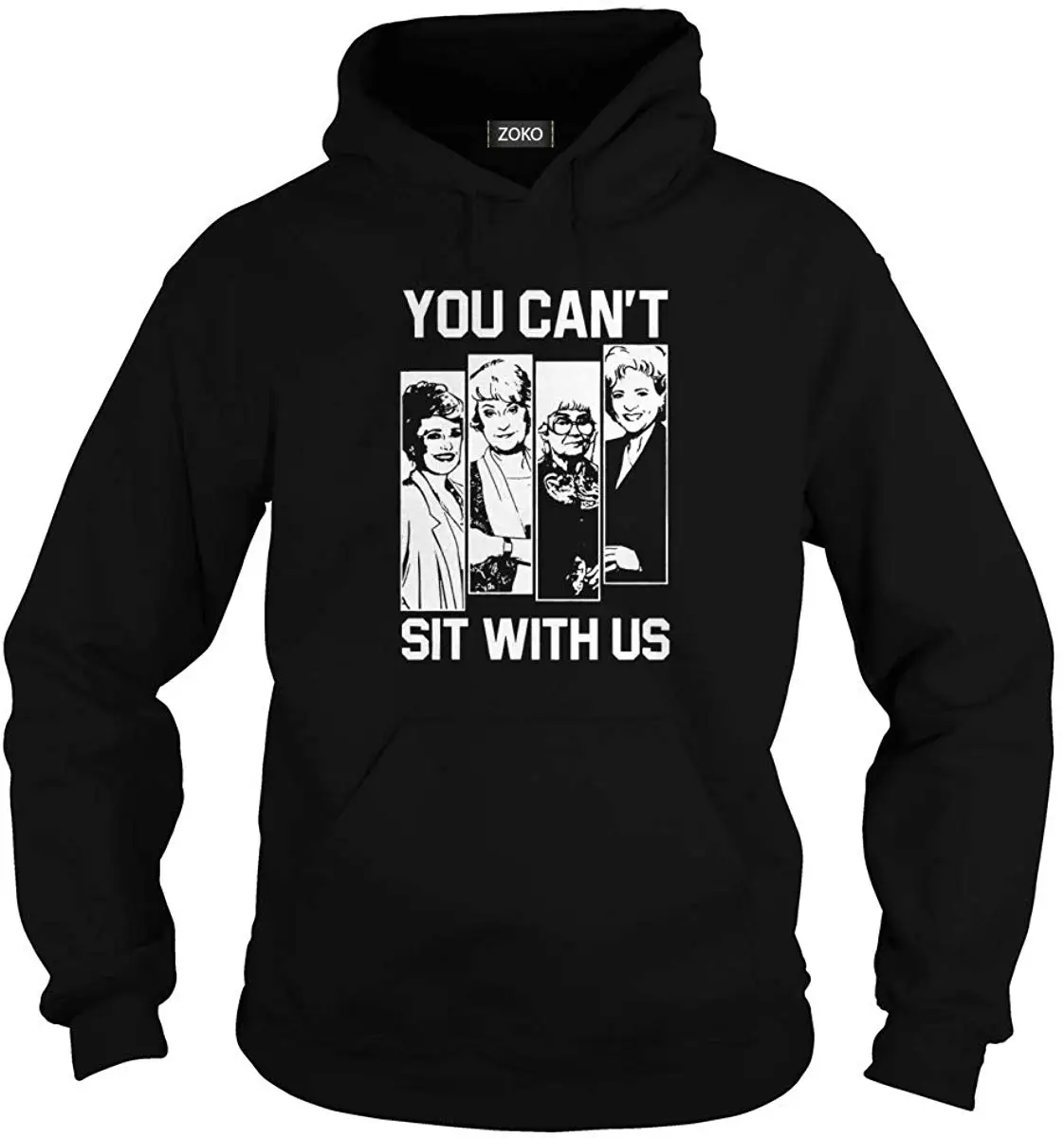 Унисекс вы не можете сидеть с нами балахон (L черный) мужчины женщины