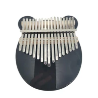 kalimba 17 keys acrylic body thumb piano black mbira sanza thumb piano finger keyboard musical instrument with tuning hammer box