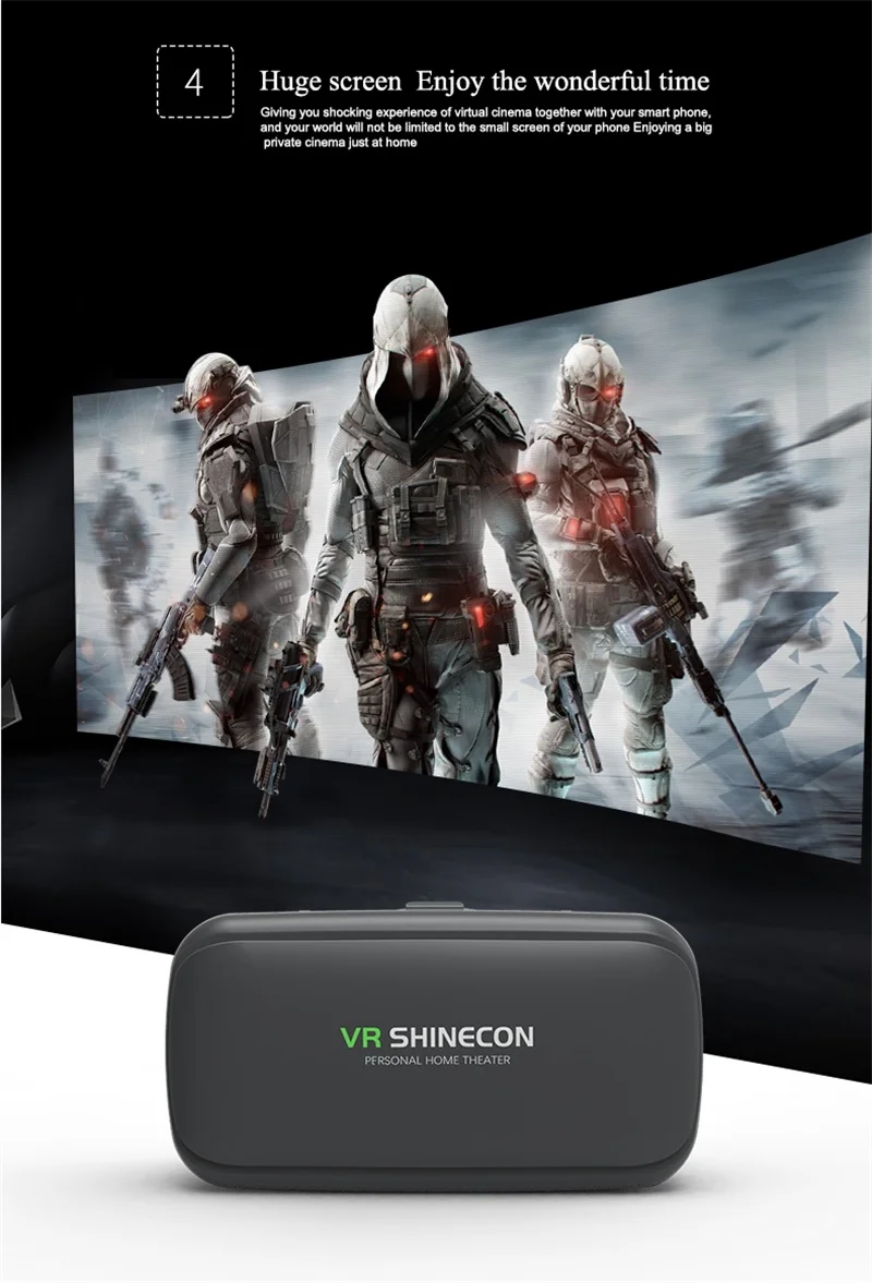 3D очки виртуальной реальности VR для видеоигр смарт усовершенствованные съемные