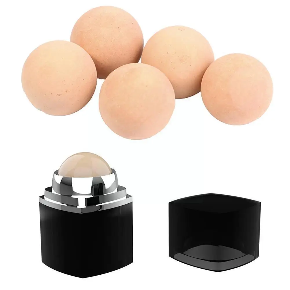

New Face Shiny Changing Face Oil Absorbing Roller Volcanic Stone Remover Rolling Face Removing T-zone Ball Stick Oil Blemis O7k1
