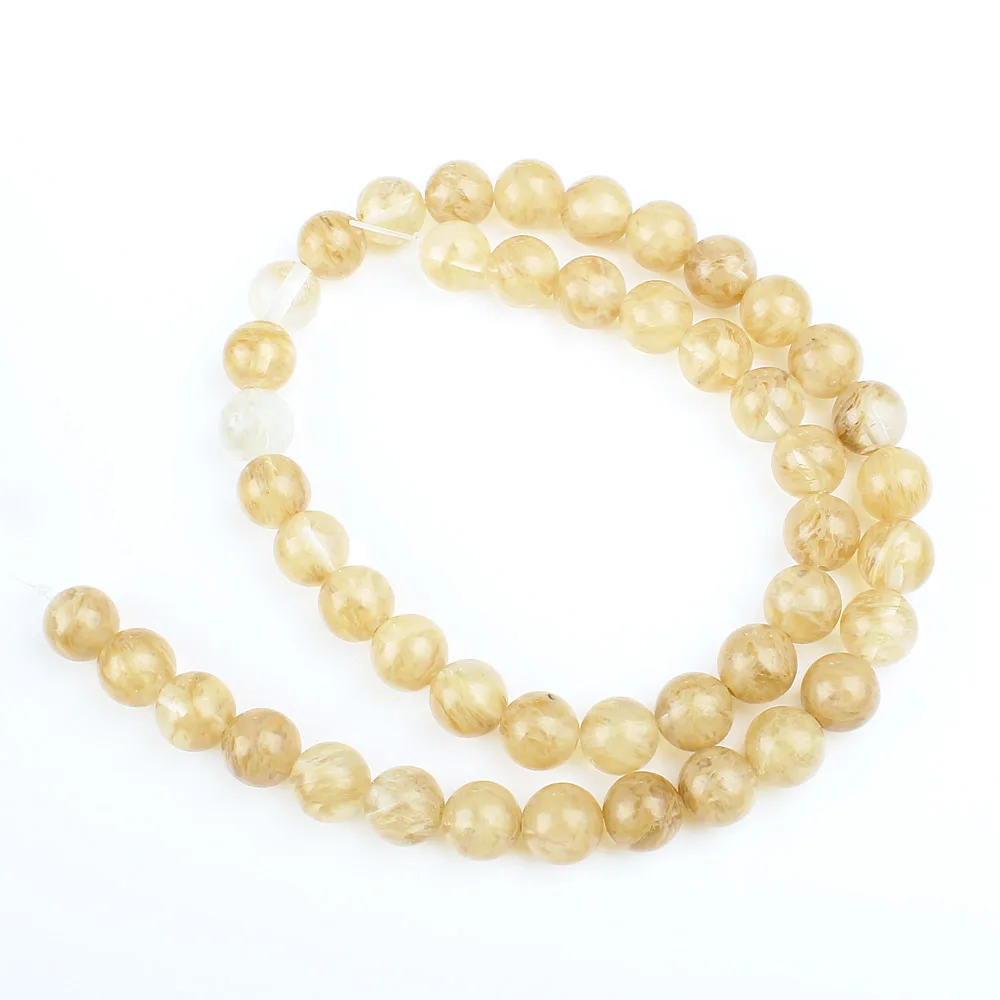 Натуральный Полудрагоценный камень свободные бусины чай арбуз кристалл кварца