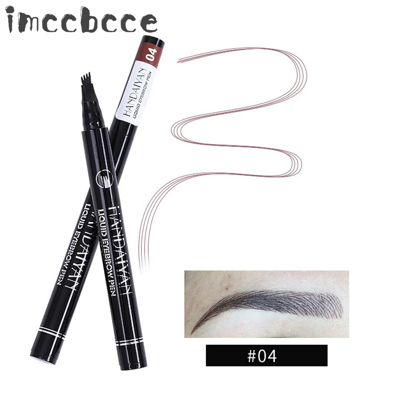 

3D Microblading Natural Eyebrow Pen Waterproof Four-claw Eyebrow Tattoo Pencil Eye Makeup Professional Fine Sketch Eye Brow Pen