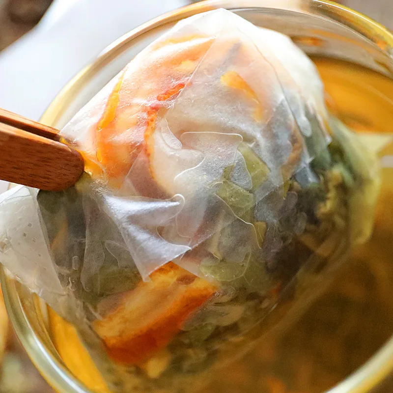 Чайные пакетики 50 шт./компл. пустые ароматизированные на шнурке 7*10 см герметичные