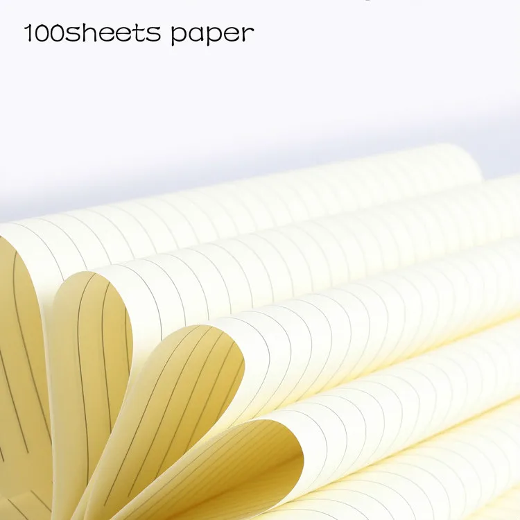 Офисный бизнес ПУ кожаный блокнот в твердом переплете журнал А5 А6 100 листов