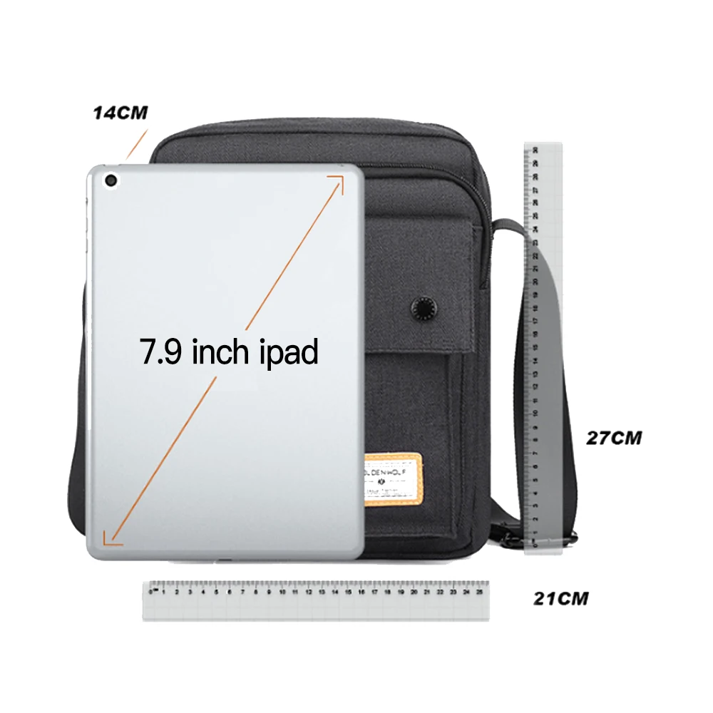 

Men Casual Small Crossbody Bags Male Multi-pocket Shoulder Bag Waterproof Messenger Bags Travel Handbags Solid Pouch XA767ZC
