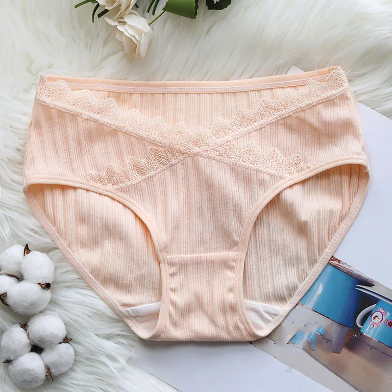 Женское нижнее белье с низкой талией и кружевами для беременных удобная одежда |