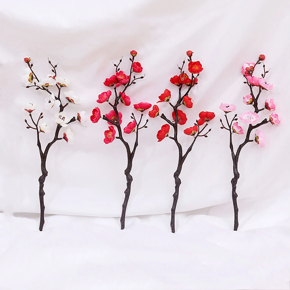 

Chinese Style Model Single Stem Wintersweet Wedding Party Living Room Home Indoor Table Flower Arrangement Decoration
